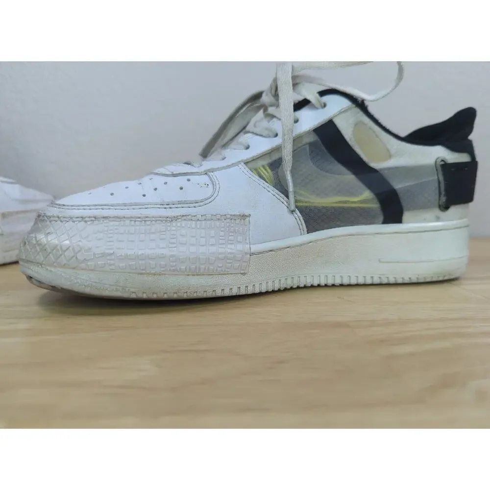 Nike‎ Air Force-type Air Force 1 Type White-Volt-Black-White AT7859-101 Size 8